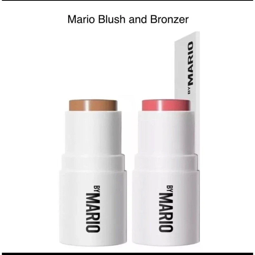 MakeUp Mario Mini Set pale petal Blush brush light medium Bronzer New